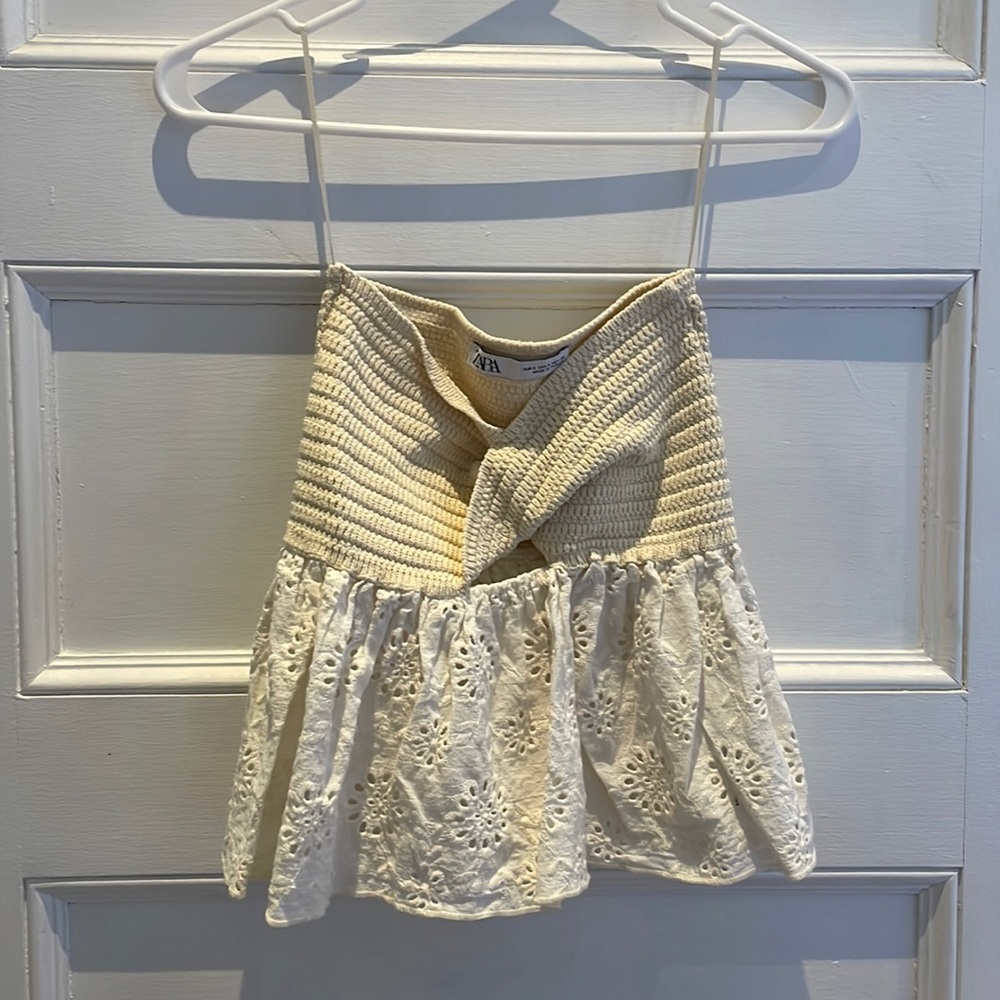 Zara halter crop top